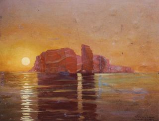 Helgoland at sunset