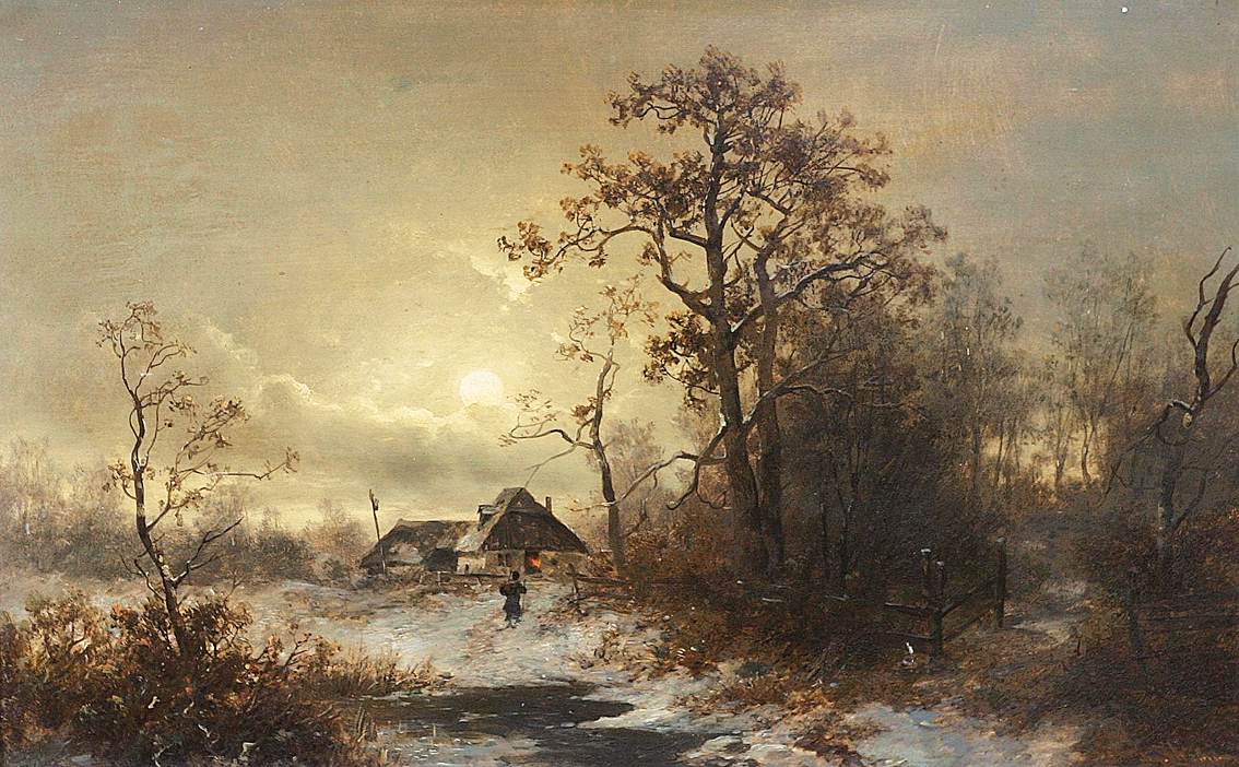 Paar Gemälde: 'Sesaplana' und 'Winter in Thüringen'