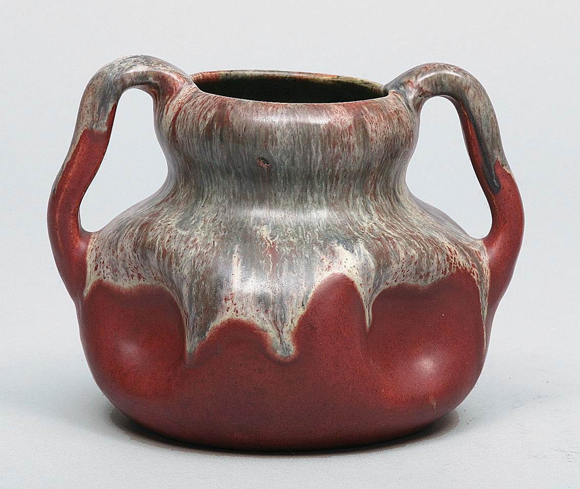 Kleine Jugendstil Doppelhenkel-Vase