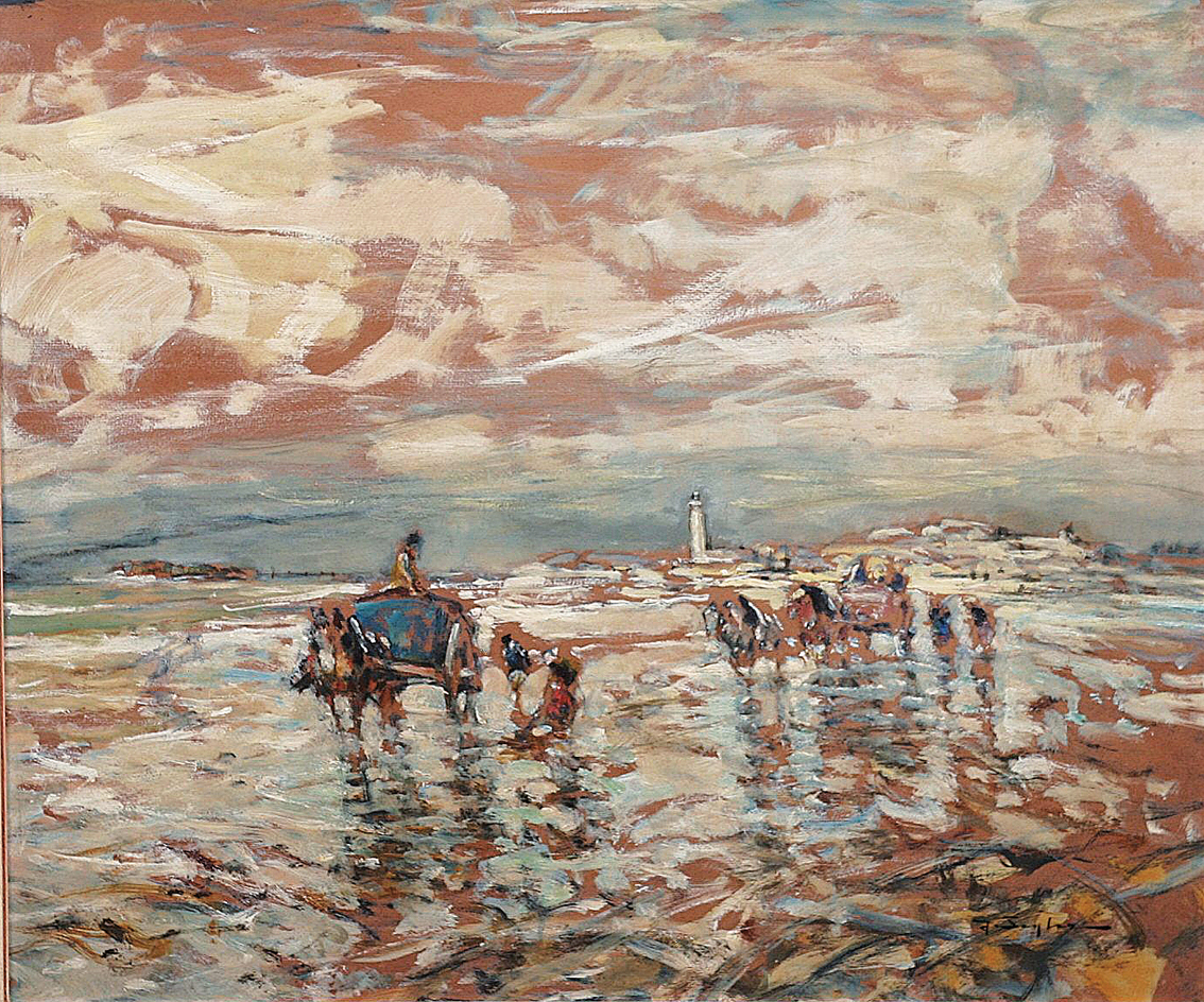 Fishermen with carriages