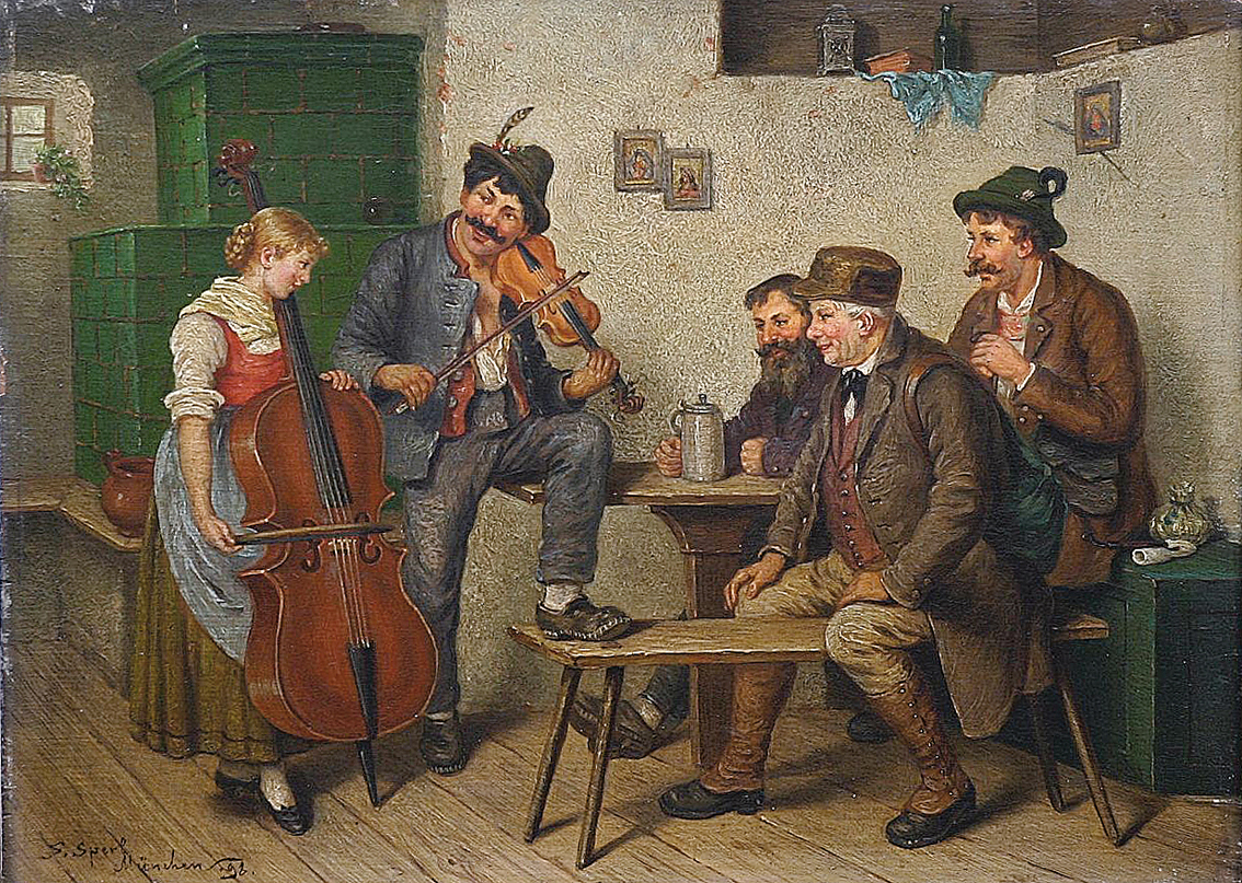 Musicians in an inn