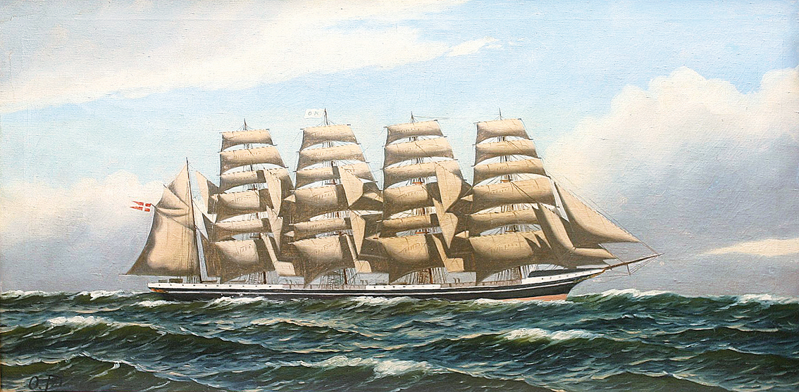 The sailing ship 'København'