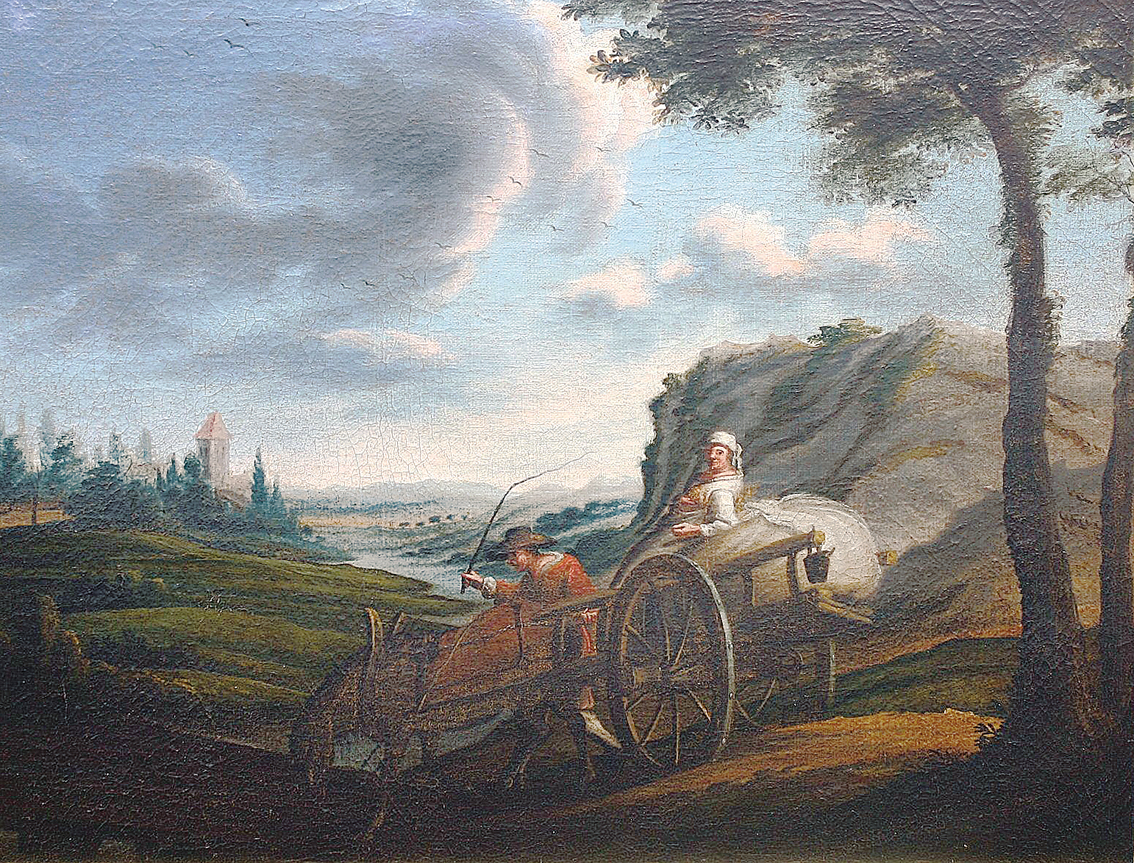 Figures in an Italinate Landscape