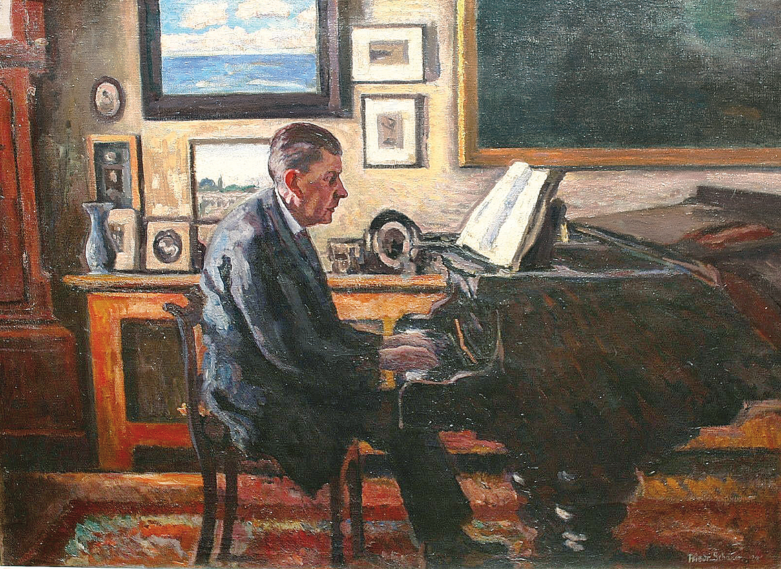 E. F. Kullberg at the piano