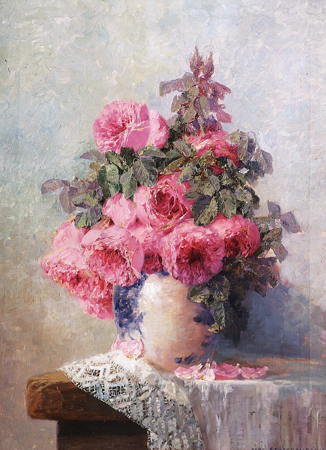 A still life with roses