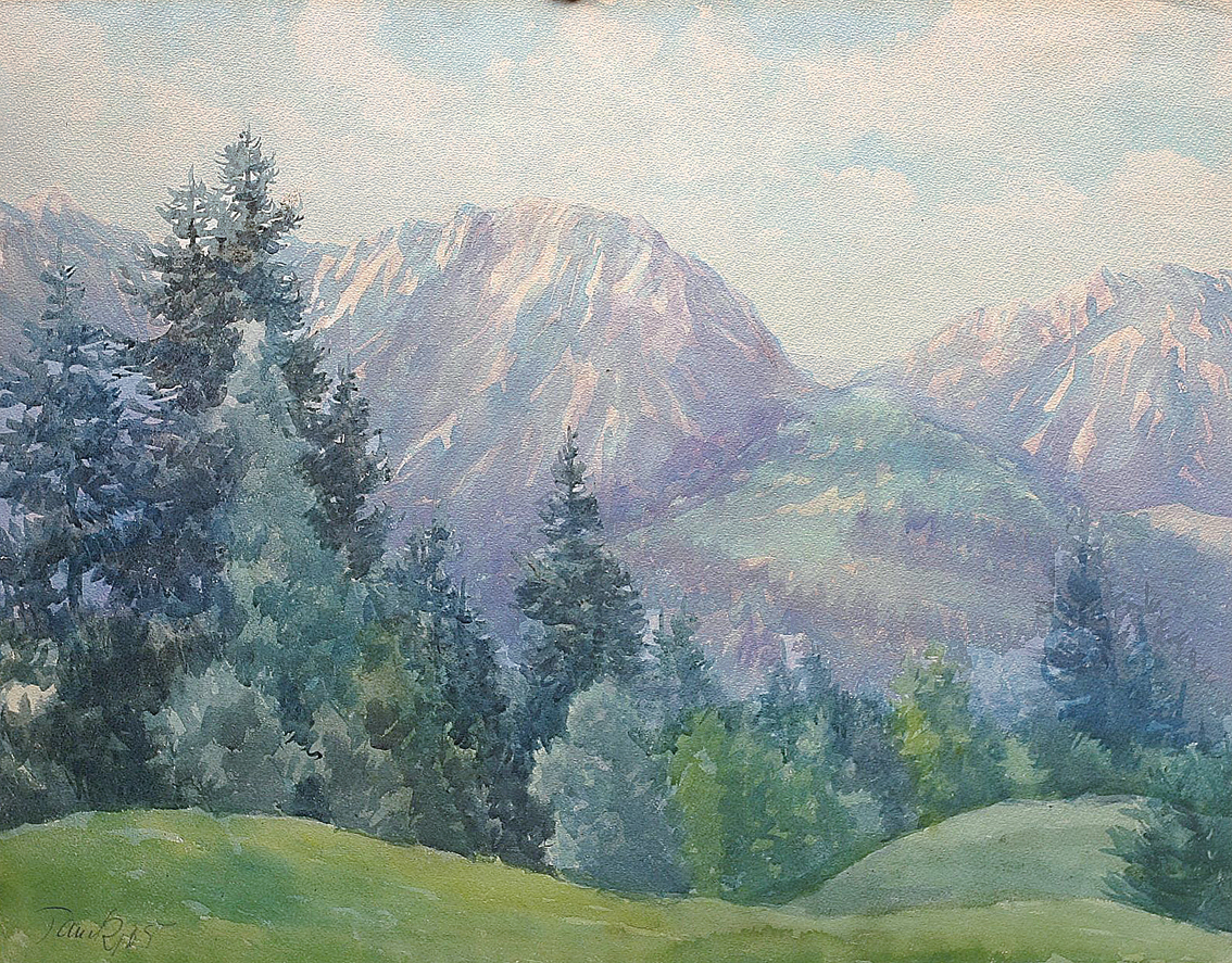 Walter Tanck - Fir trees in the mountains Fir trees in the mountains