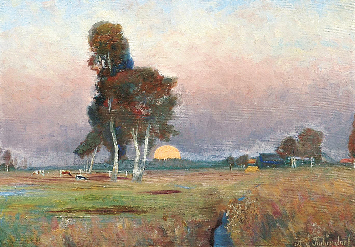 Angelika von Tischendorf - The evening in the willows The evening in the willows