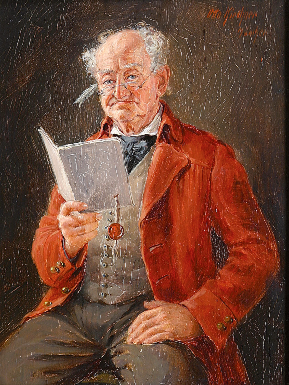 A man reading