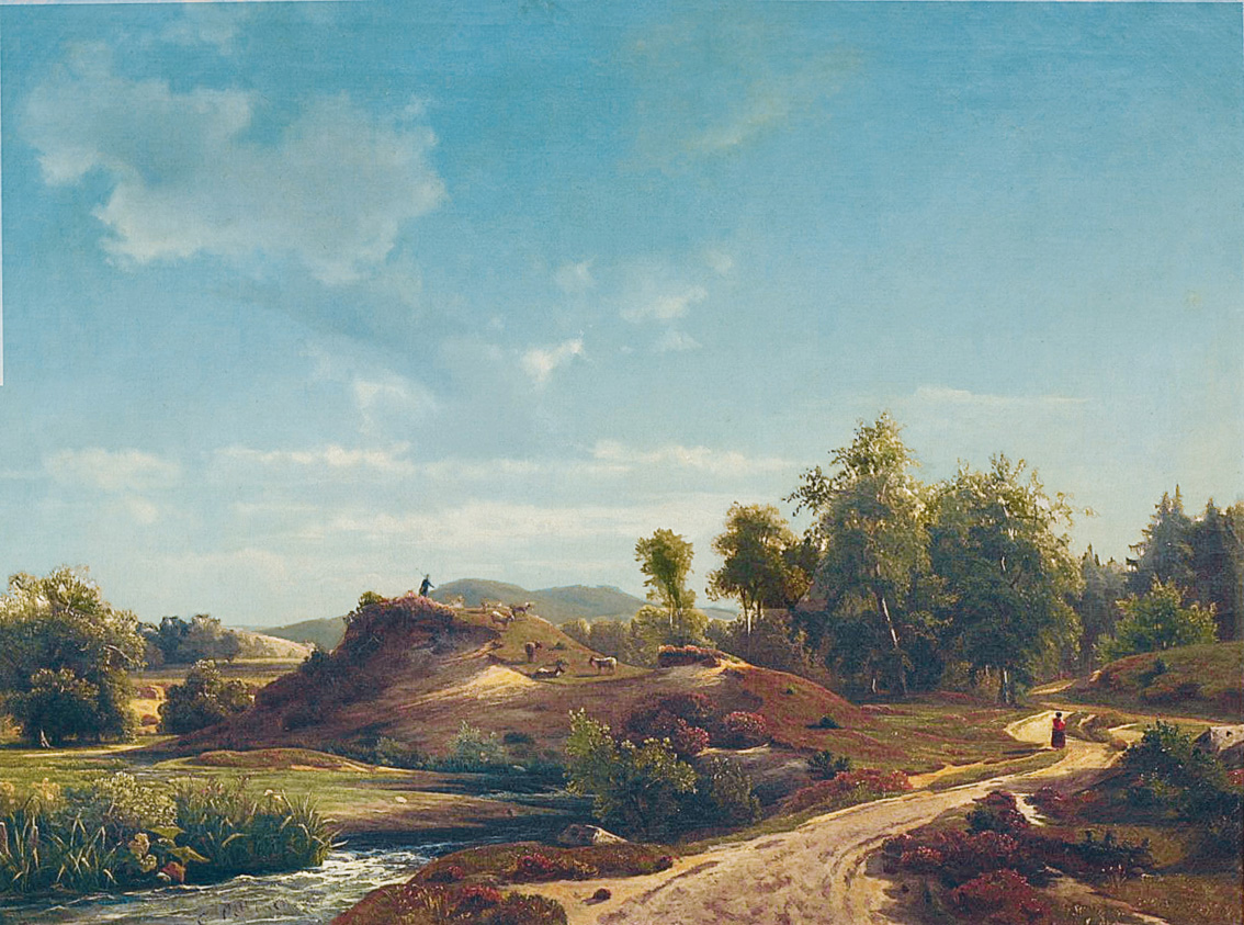A landscape with a herd of goats - image 2