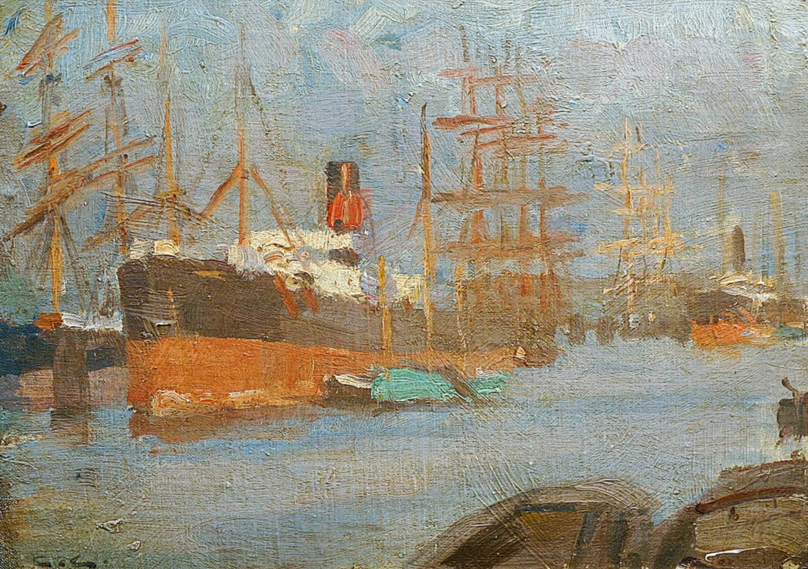 The harbour in Hamburg