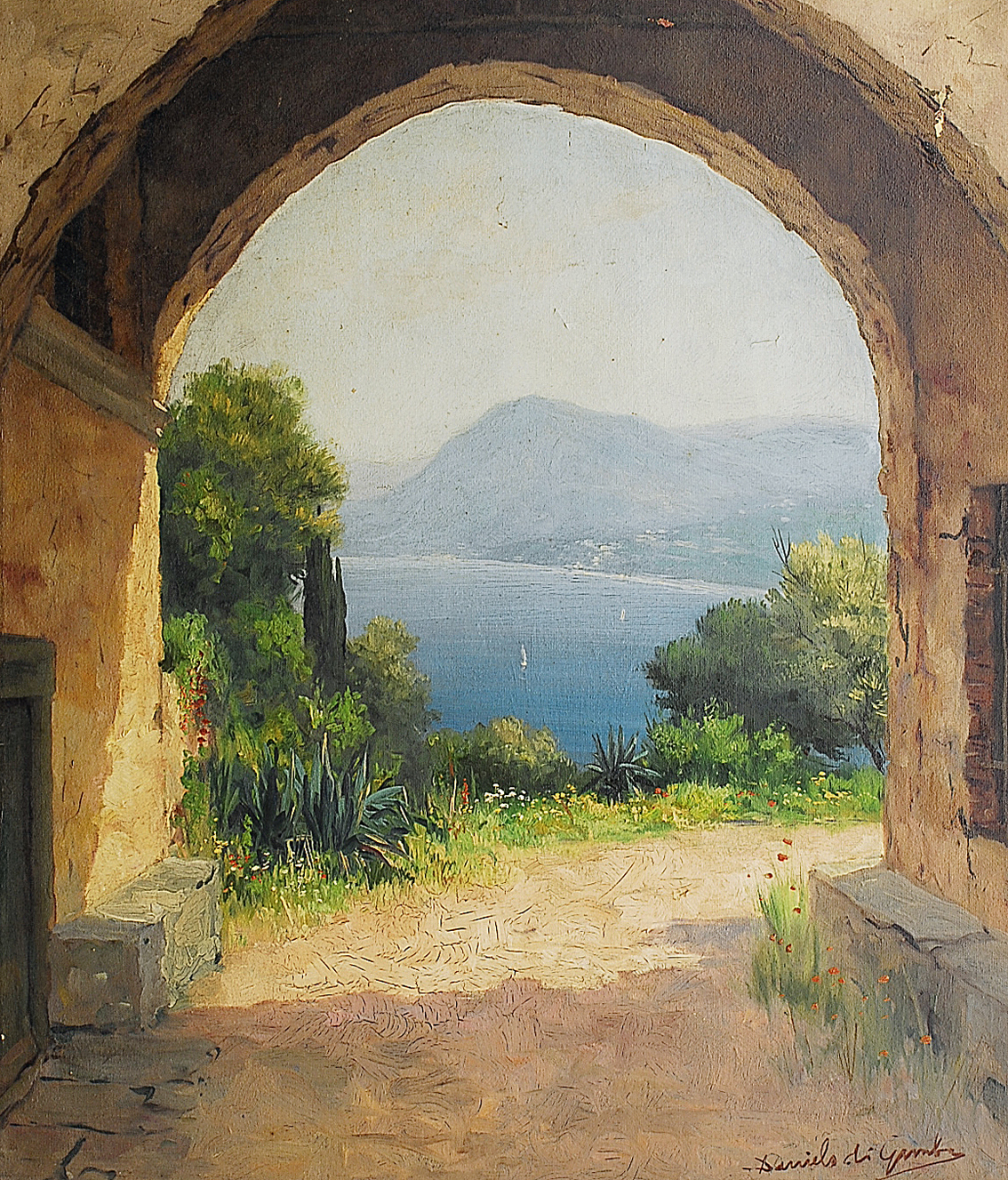 View of an Italian coast