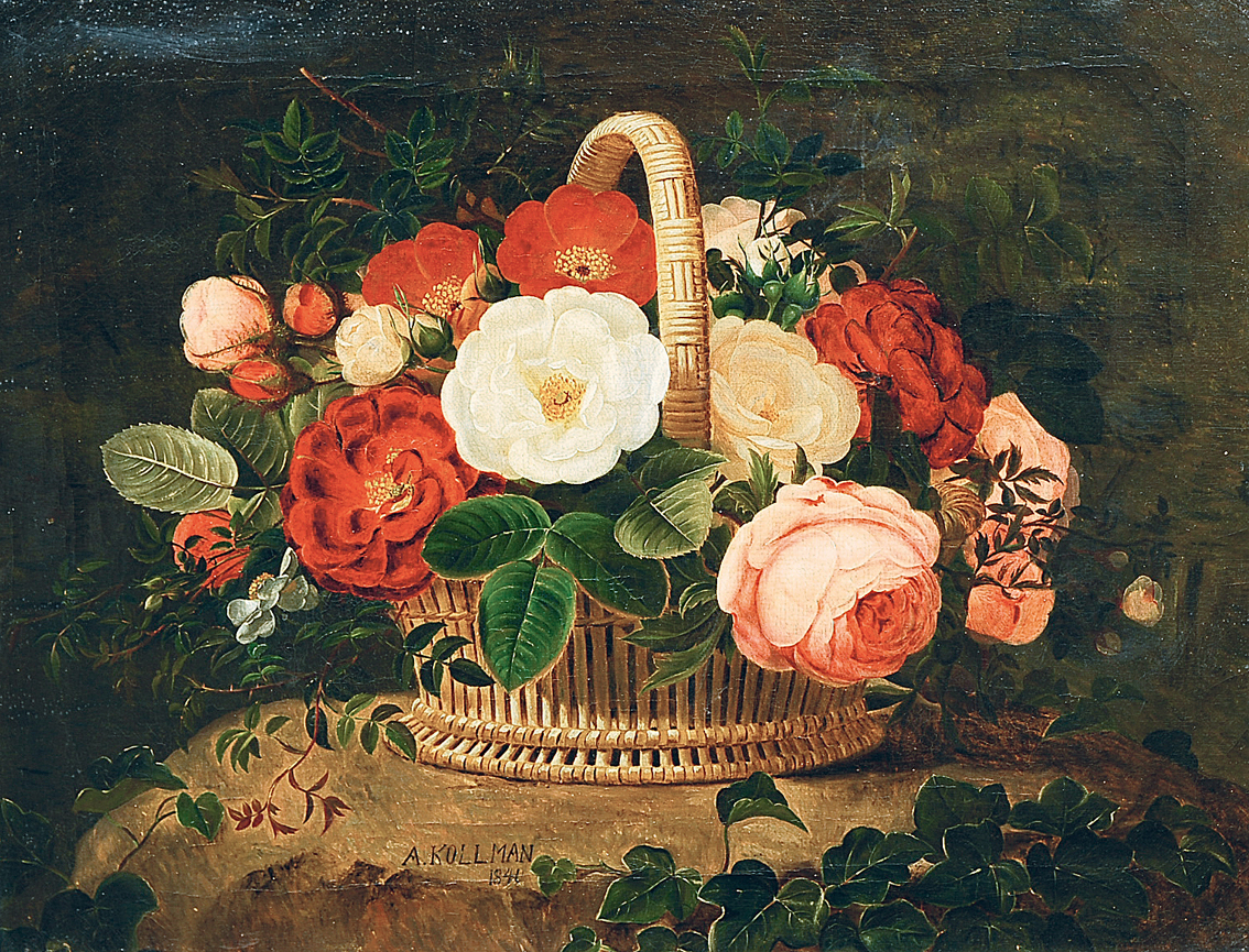Blumen in einem Korb