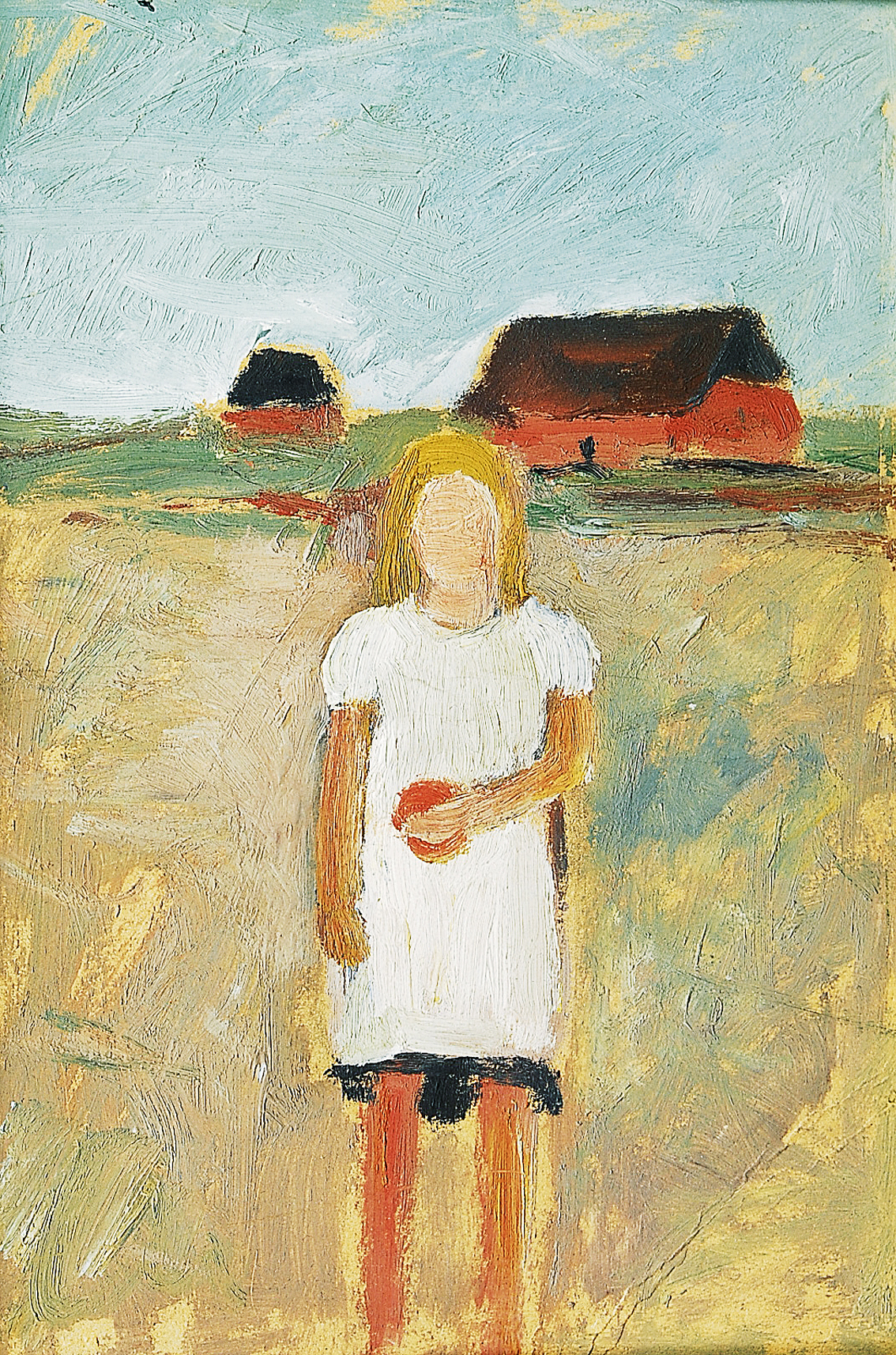 A girl in the countryside