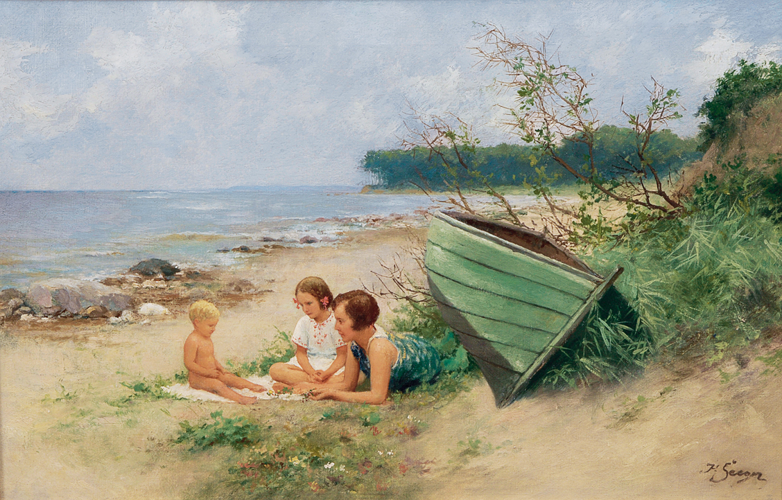 Children at the beach