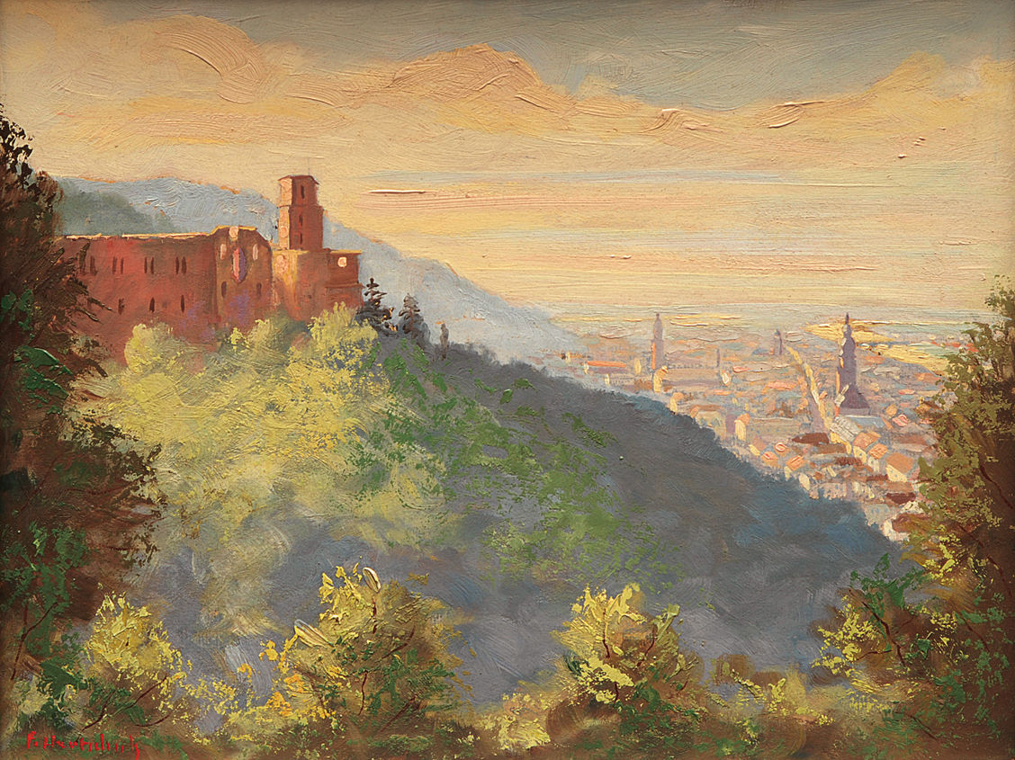 A view of Heidelberg and the castle