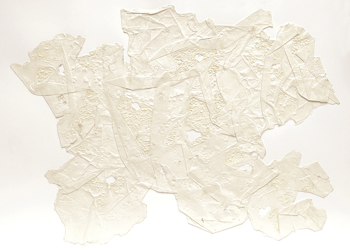 Collage aus weißem Papier II