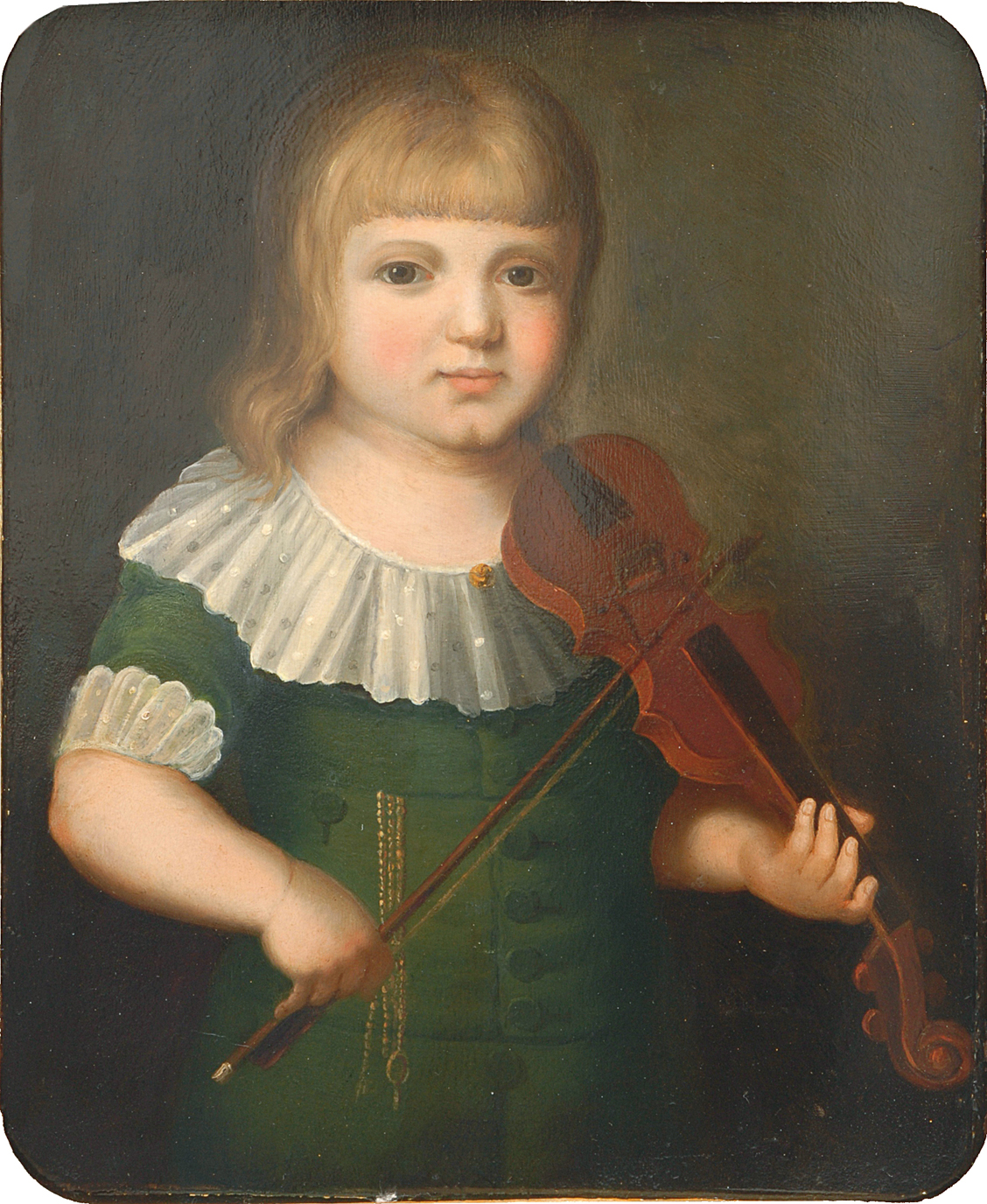 A young violin player