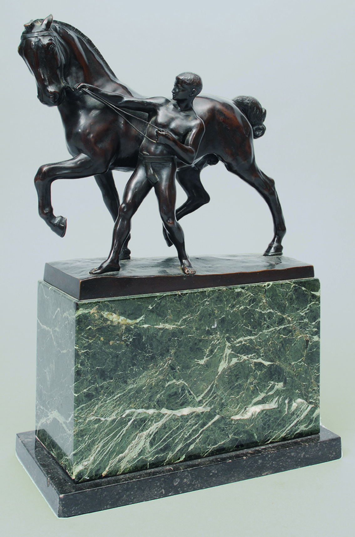 Bronze-Figur 'Der Pferdebändiger'