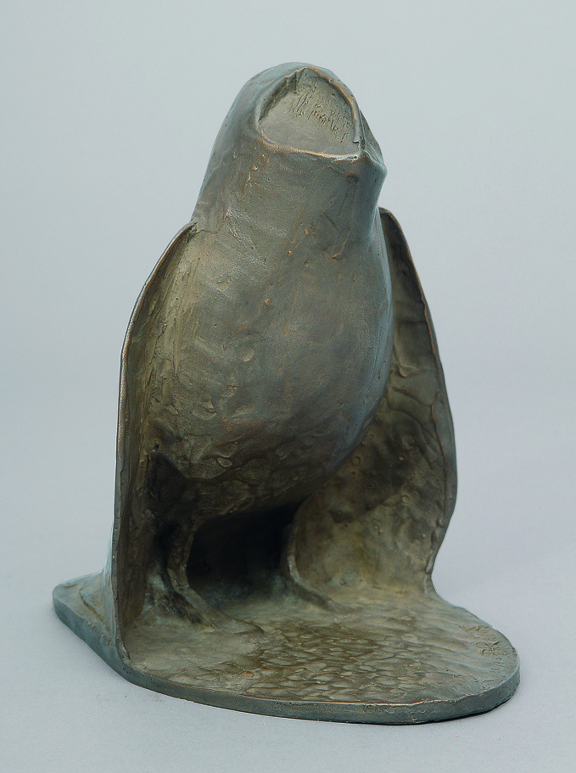 Franco Bratta - A modern bronze figure 'Owl' A modern bronze figure 'Owl'