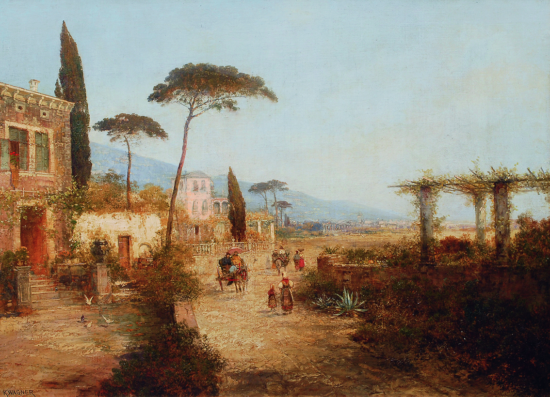 A summer landscape in Italy