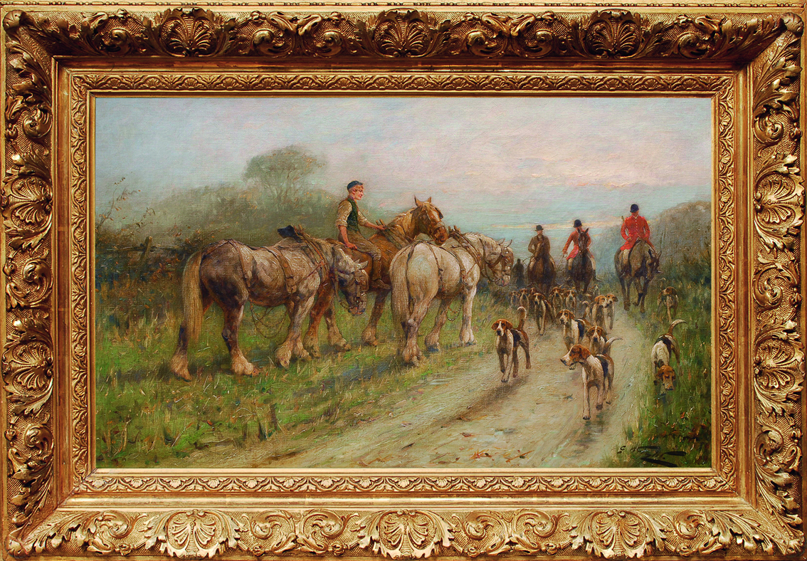 George Wright - A hunting scene A hunting scene