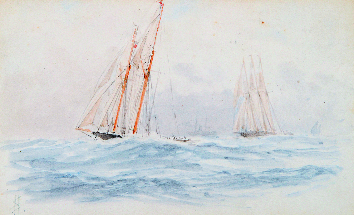 Two sailing boats