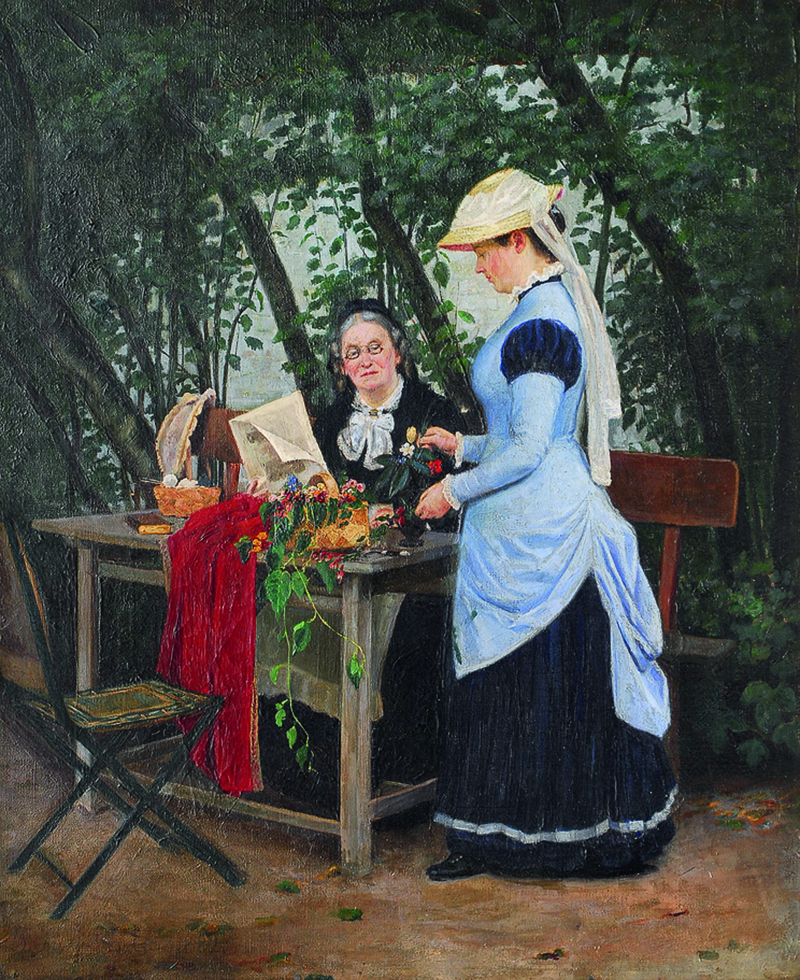 In the garden of the priest