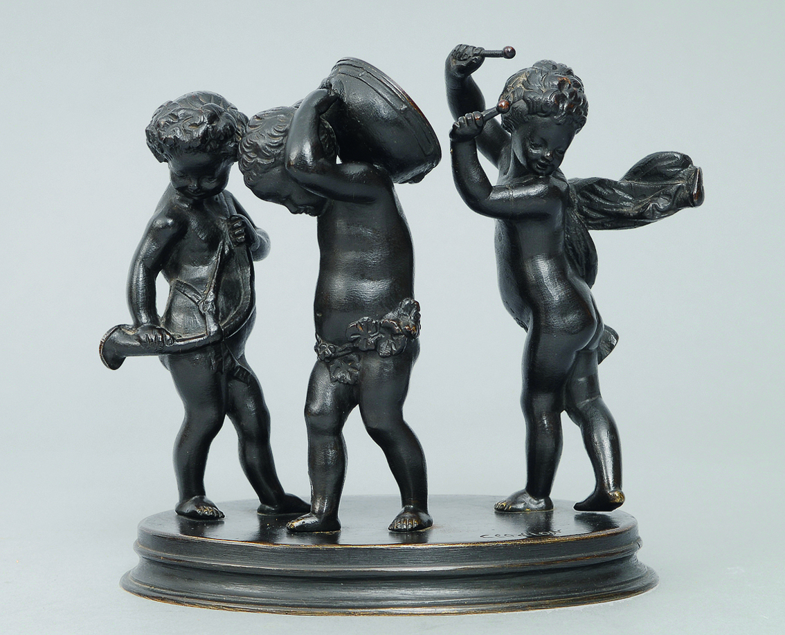 Bronze-Gruppe 'Musizierende Bacchanten'