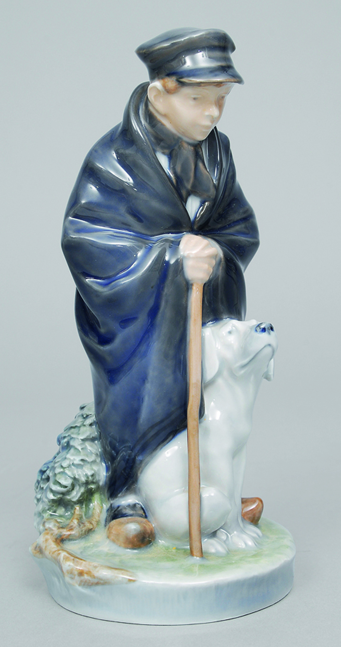 A figure of the good shepherd