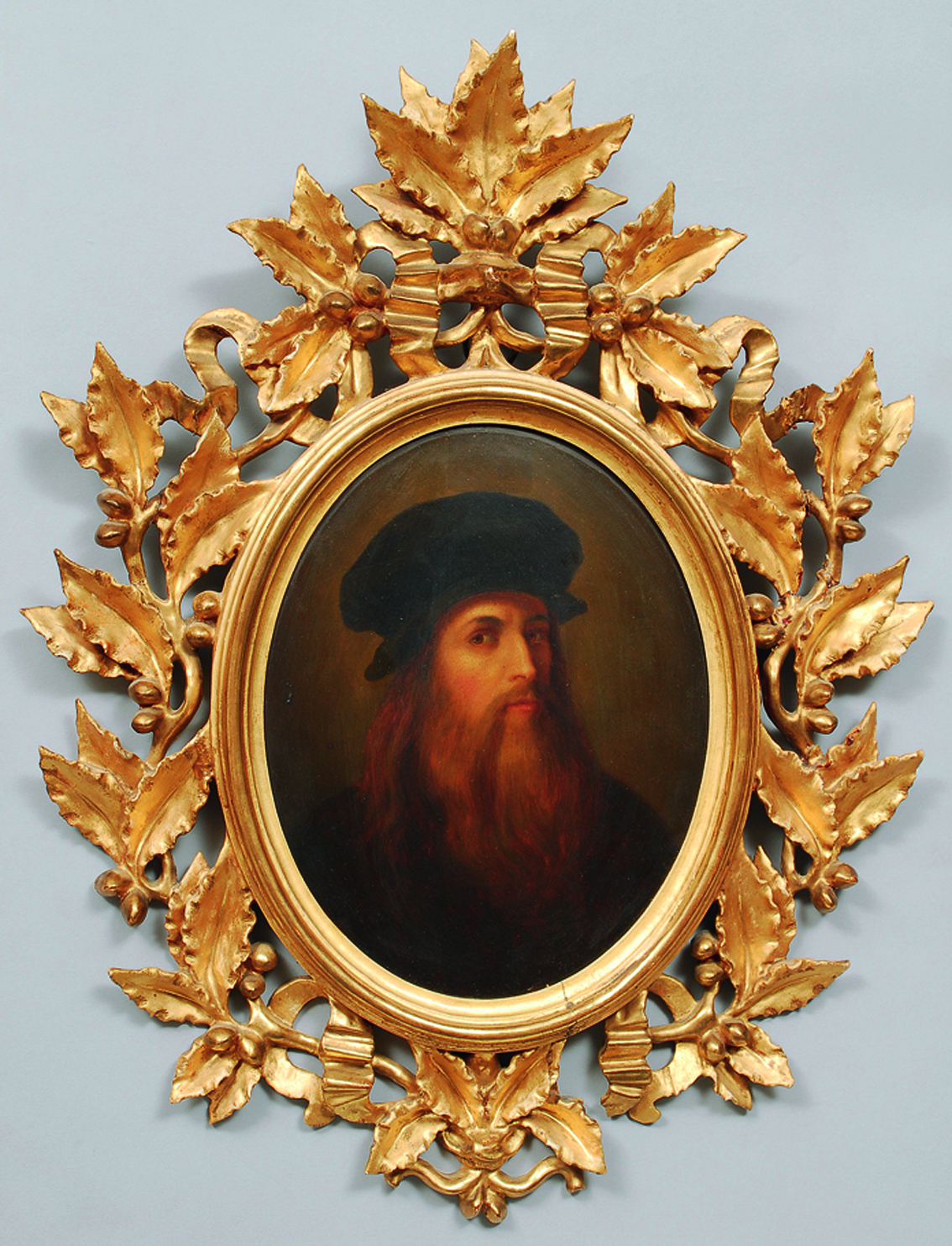 A copy after a posthum portrait of Leonardo d a Vinci