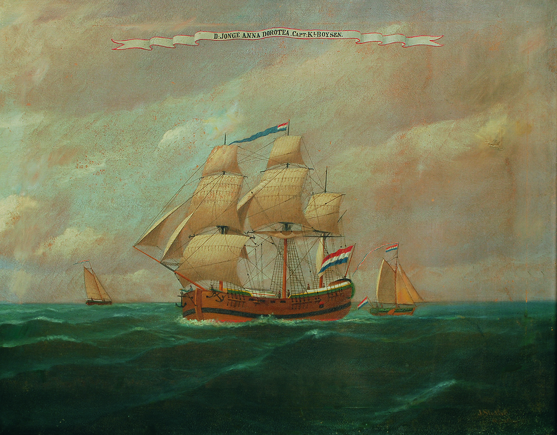 A portrait of the ship Jonge Anna Dorotea