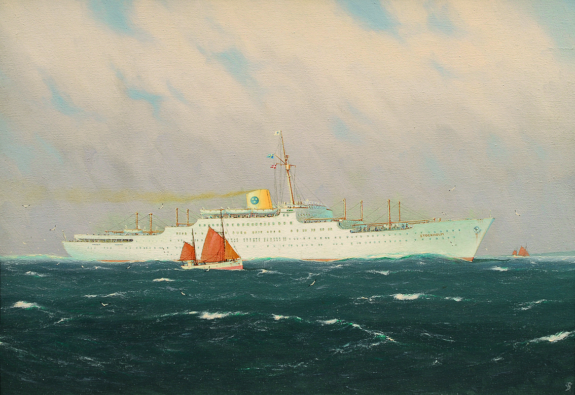 A portrait of the ship Stockholm