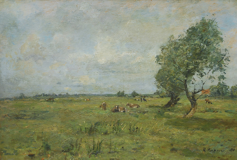 Grazing cows