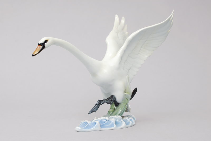 A figure of a swan