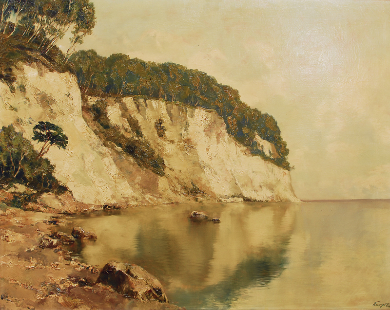 Chalk cliff on the island Ruegen