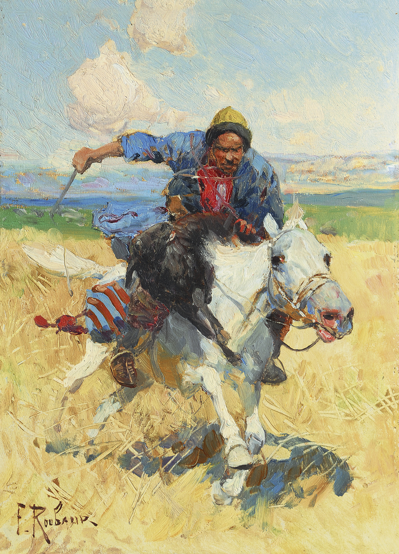 A Circassian on horseback