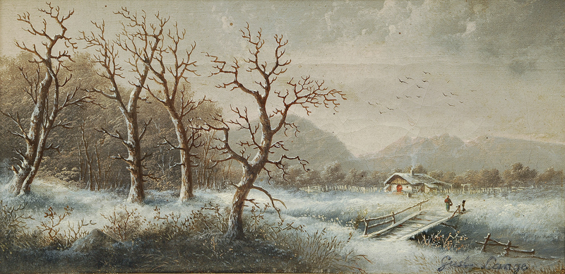A winter landscape