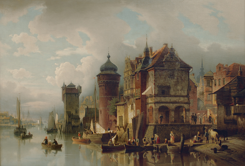 A harbour scene