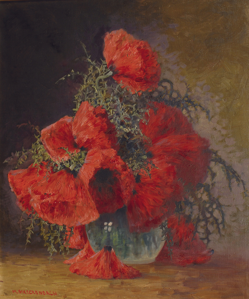 Poppies in a vase