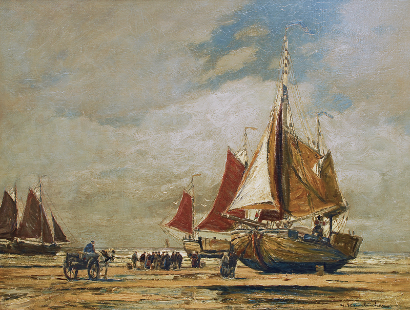 The arrival of the fishing boats