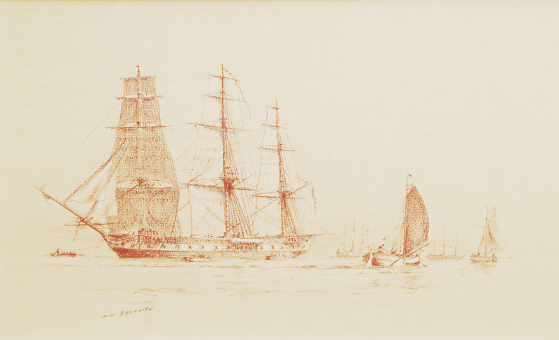 Fregatte und andere Segelschiffe