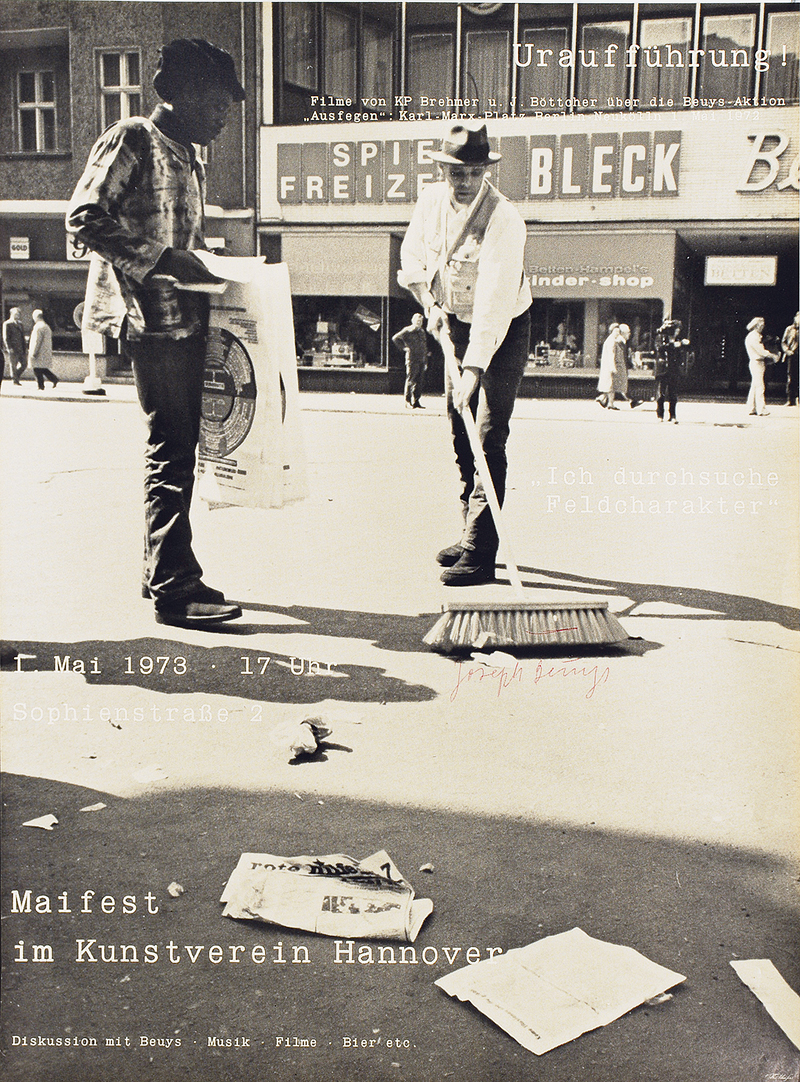 Handsigniertes Plakat: Maifest im Kunstverein Hannover (1973)