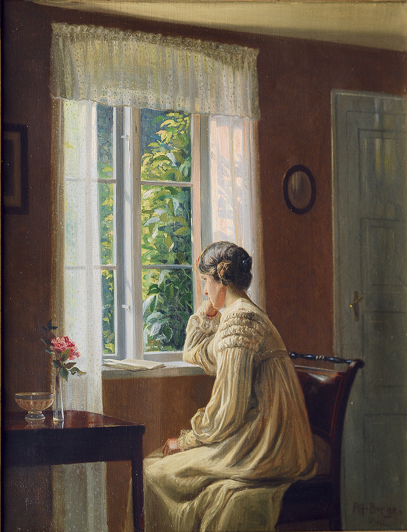 Young woman at the window