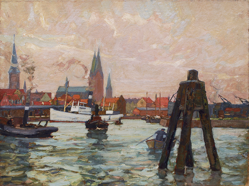 The harbour of Lübeck