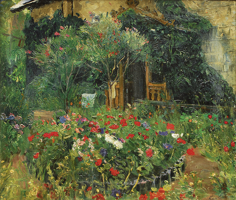 In the garden