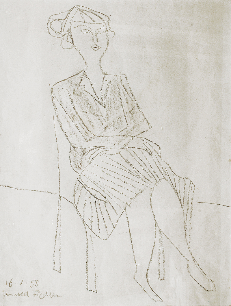 Woman on a chair