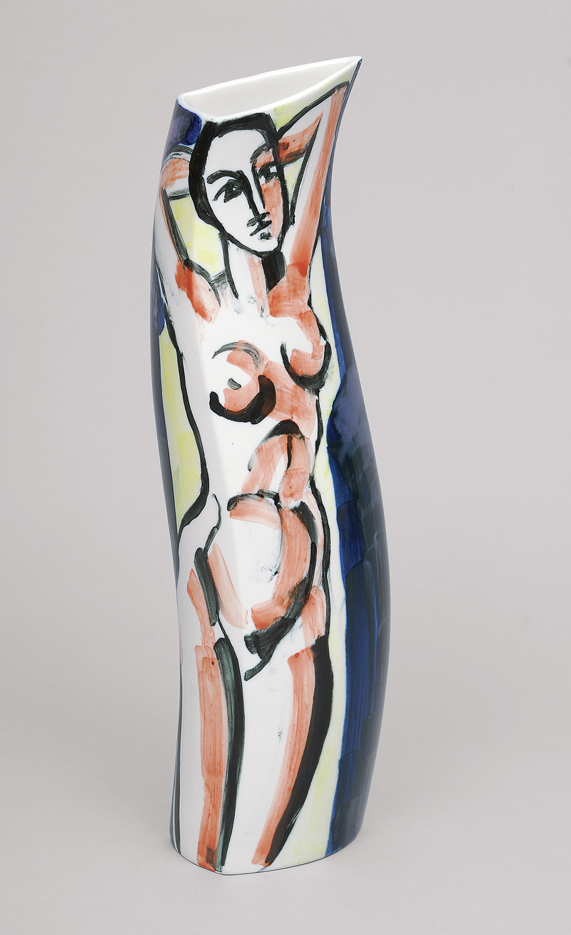 Artist' s vase with a female nude