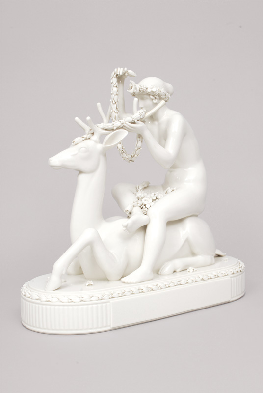 A rare figurine group 'Diana and Actaeon' of 'Diana cycle'