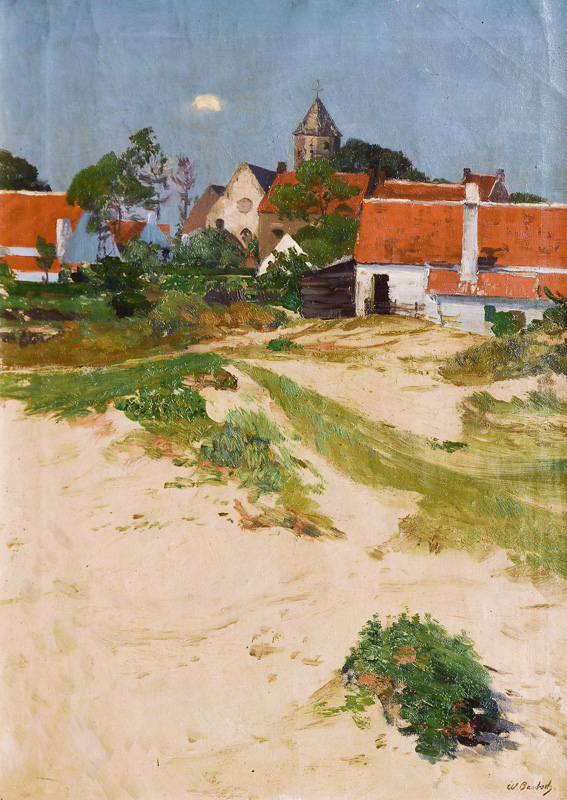 Wilhelm Bartsch - Small town in the dunes Small town in the dunes