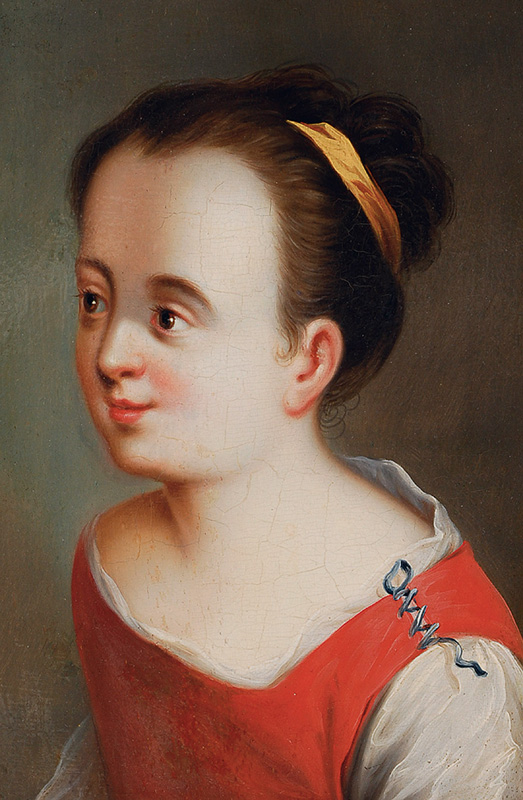 A portrait of a girl